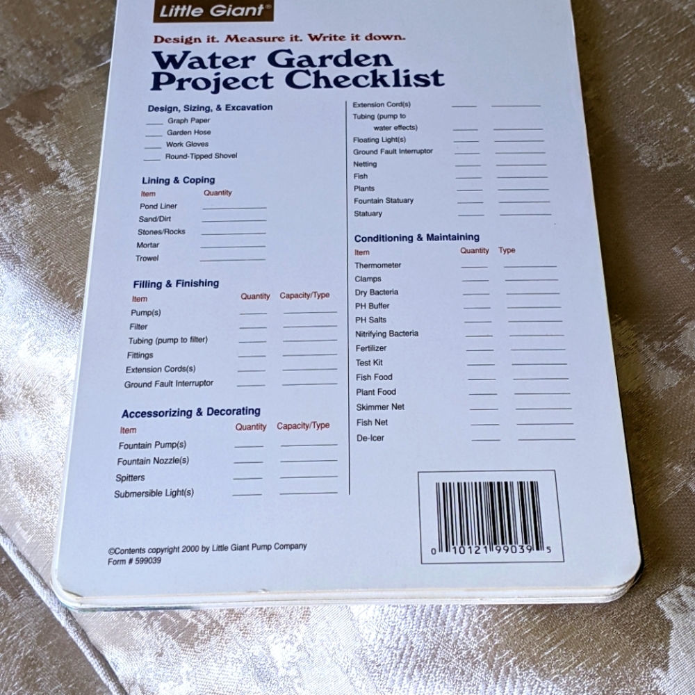 BOOK  "HOW TO BUILD A WATER GARDEN"  BY LITTLE GIANT - Picture 3 of 6